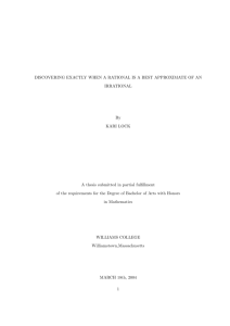 Discovering Exactly when a Rational is a Best Approximate of an