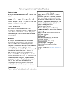 Rational Approximations of Irrational Numbers