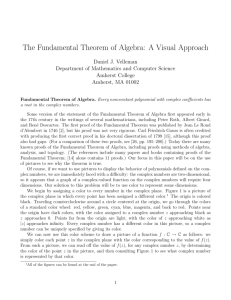 The Fundamental Theorem of Algebra: A Visual