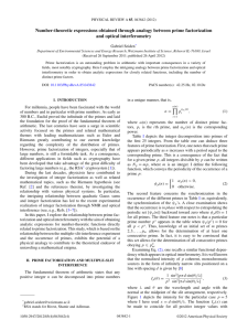 Number-theoretic expressions obtained through analogy between