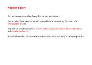 Number Theory