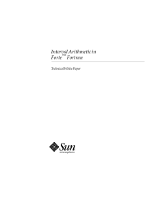 Interval Arithmetic in Forte Fortran