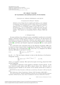 On mean values of random multiplicative functions