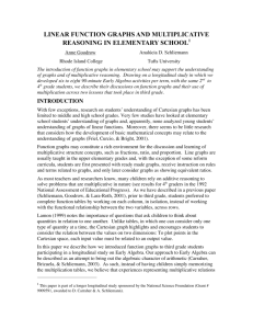 linear function graphs and multiplicative reasoning