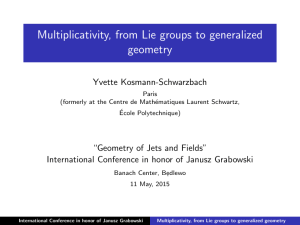 Multiplicativity, from Lie groups to generalized geometry