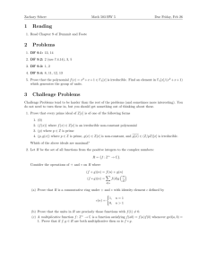 Homework 5 - Penn Math