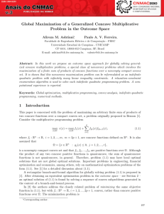 Global Maximization of a Generalized Concave Multiplicative