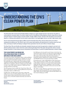 NRDC: UNDERSTANDING THE EPA`S CLEAN POWER PLAN