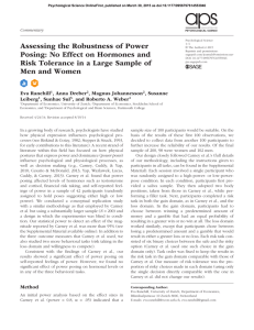 Assessing the Robustness of Power Posing: No Effect