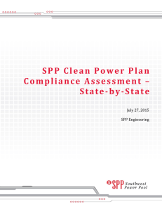 SPP Clean Power Plan Compliance Assessment