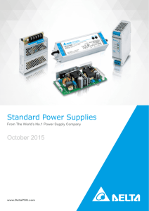 Delta Standard Power Supplies Catalog
