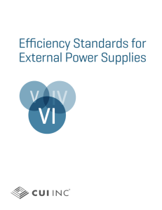 Efficiency Standards for External Power Supplies | CUI Inc