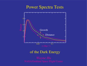 Power Spectra Tests - Wayne Hu`s Tutorials