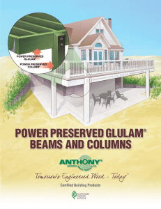 power preserved glulam® beams and columns