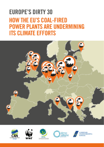 HOW THE EU`S COAL-FlRED POWER PLANTS ARE