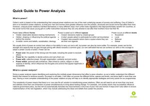 Quick Guide to Power Analysis