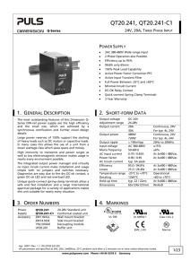 PULS Power Supplies -