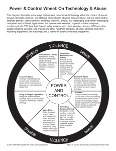 Power and Control Wheel: on Technology and Abuse.