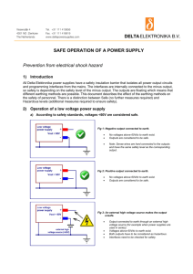 Application note Safe Operation Power Supply