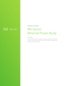 Ethernet Power Study - Meraki