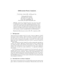 Differential Power Analysis