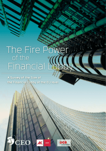 The Fire Power of the Financial Lobby