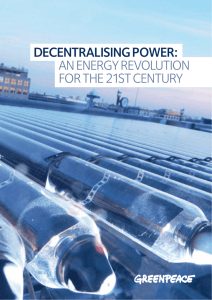 decentralising power: an energy revolution for the