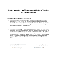 Multiplication and Division of Fractions and Decimal Fractions