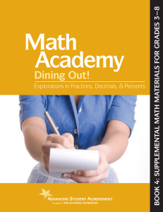 Dining Out! - The Actuarial Foundation