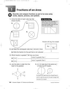 Chapter 12: Fractions and Decimals
