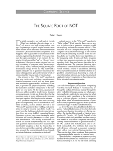 the square root of not - bit