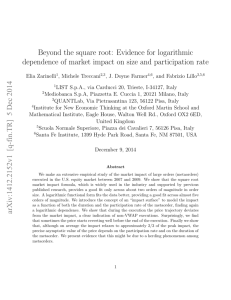 Beyond the square root: Evidence for logarithmic