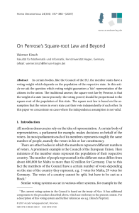 On Penrose`s Square-root Law and Beyond