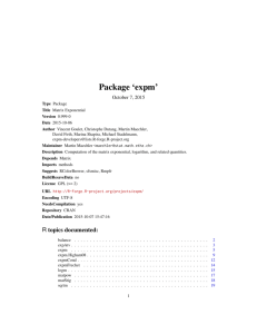 Package `expm`