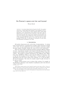 On Penrose`s square-root law and beyond