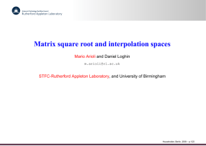 Matrix square root and interpolation spaces (PDF - 1791kB