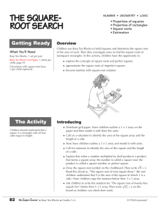 the square- root search the square- root search