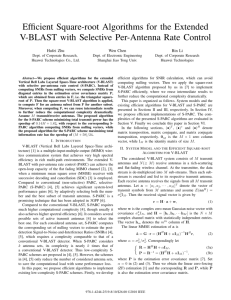 Efficient Square-Root Algorithms for the Extended V