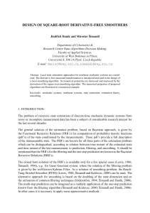 design of square-root derivative-free smoothers