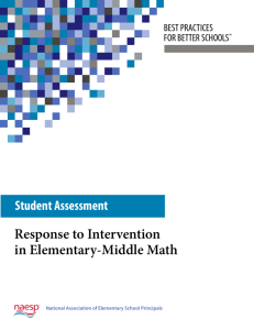 Response to Intervention in Elementary-Middle Math