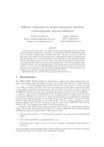 "perfect" elementary functions for interval arithmetic