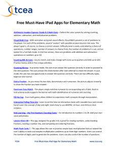 Free Must-Have iPad Apps for Elementary Math