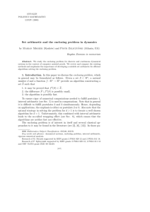 Set arithmetic and the enclosing problem in dynamics