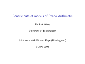 Generic cuts of models of Peano Arithmetic