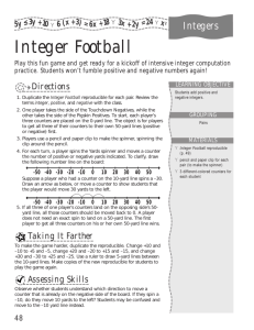 Integer Football