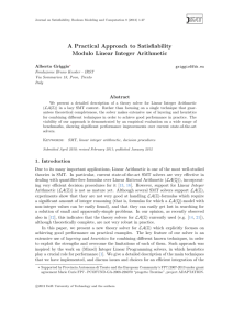 A Practical Approach to Satisfiability Modulo Linear Integer Arithmetic