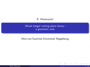 Mixed integer cutting plane theory: a geometric view