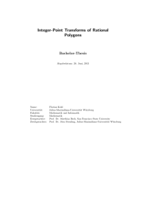 Integer-Point Transforms of Rational Polygons