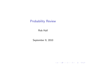 Probability Review