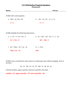 3.2.5 Distributive Property Equations Homework Name Period